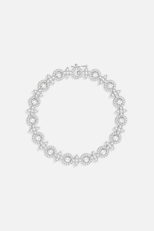 Bracciale Pavé Meteoriti e Cerchi argento sterling