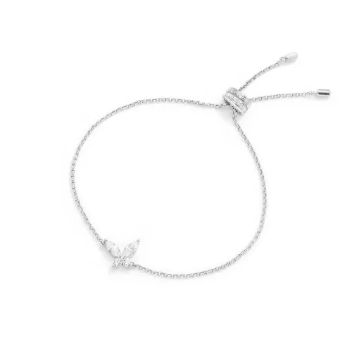 Bracciale a farfalla regolabile argento sterling