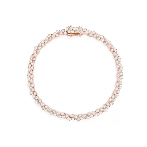 Bracciale in pavè Placcato in oro rosa 18 carati