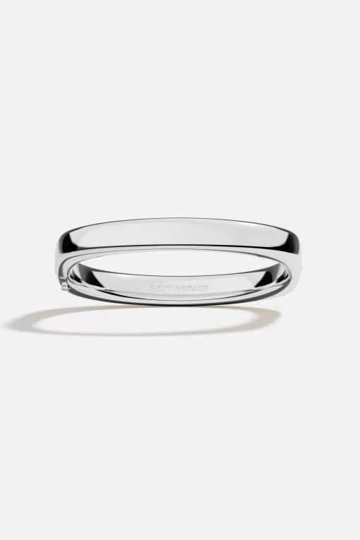 Bracciale quadrato in argento audace argento sterling