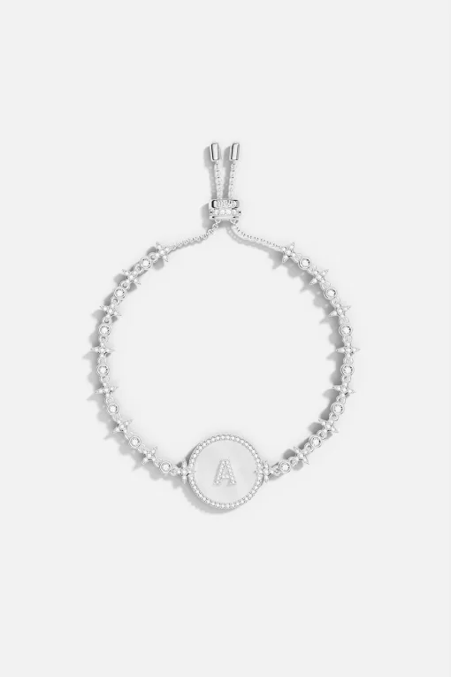 Bracciale regolabile con alfabeto eterno argento sterling