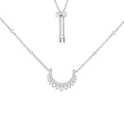 Collana Luna regolabile argento sterling