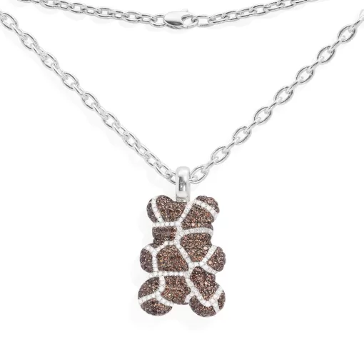 Collana regolabile XL Savannah Yummy Bear argento sterling