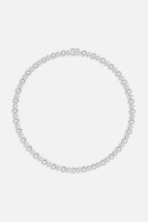 Girocollo Pavé Meteoriti e Cerchi argento sterling